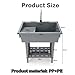 Freestanding Plastic Laundry Sink With Washboard,Utility Sink Laundry Tub For Washing Room,portable Hand Wash Station,outdoor With Hose Hook Up,outdoor For Backyard,garden(Gray)
