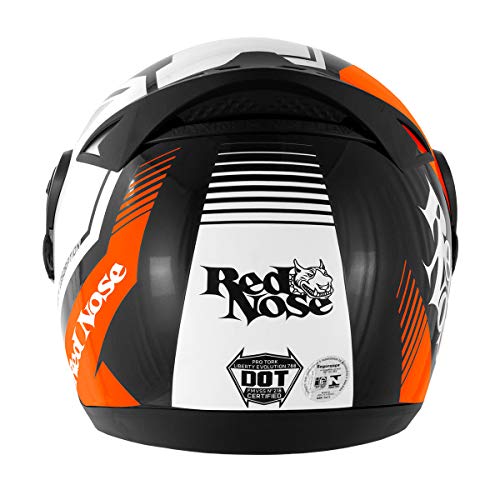 Pro Tork Capacete Evolution G6 Red Nose Rn-01 Fosco 58 multicor (Preto/Branco/Laranja)