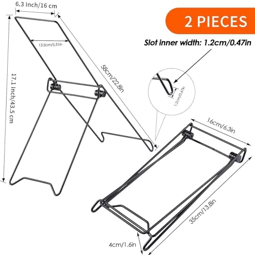 Soporte solar para suelo de 2 piezas ménsula plegable para patio y jardín 6