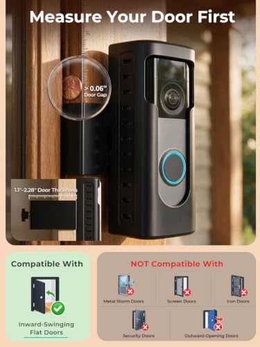 Image of KIMILAR Anti-Theft Doorbell Mount Compatible with Ring /Blink(2026 Release)