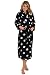 VEAMI Women's Microfiber Fleece Bathrobe, Long