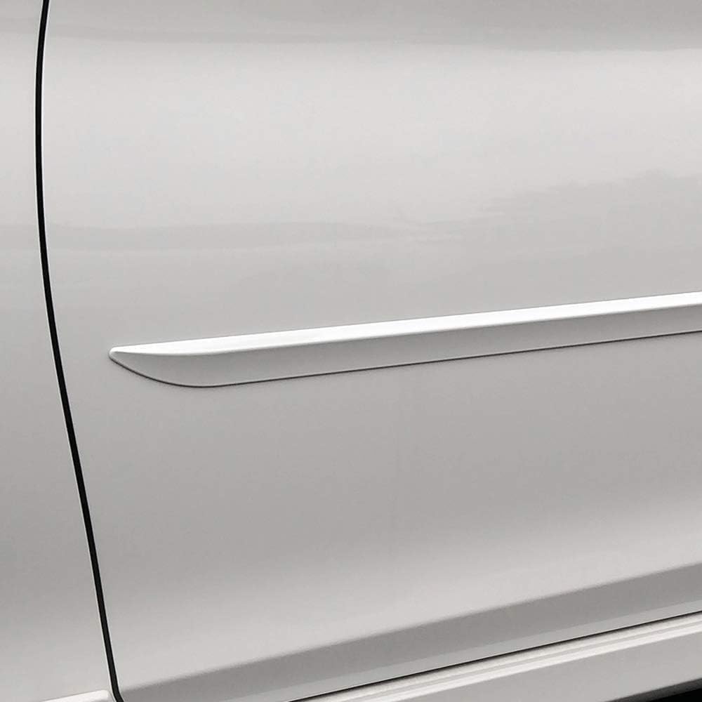 FE7-PALISADE26 Painted Body Side Molding Compatible with Hyundai Palisade (Hyper White Pearl (WC9))
