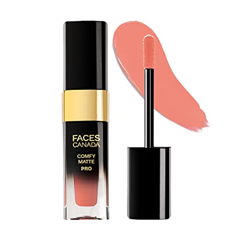 Image of FACESCANADA Comfy Matte Pro Liquid Lipstick - Forever Nude 09, 5.5 ml | 10HR Longstay | Intense Color | Macadamia Oil & Olive Butter Infused | Lightweight Super Smooth | No Dryness | No Alcohol