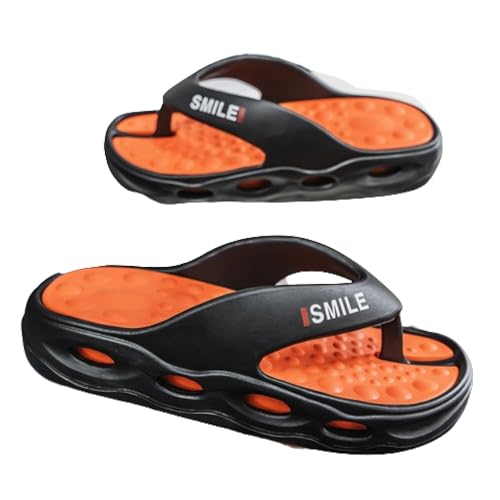 Premium Comfort Massage Insole Flip Flops For Men Yoga Mat Thong Sandals Slides Summer Slippers Indoor Outdoor Footwear
