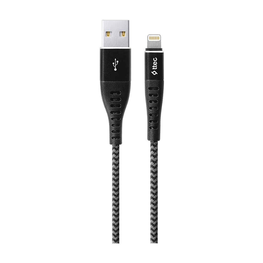 ttec ExtremeCable Ekstra Dayanıklı iPh. Şarj Kablosu 150cm-Siyah