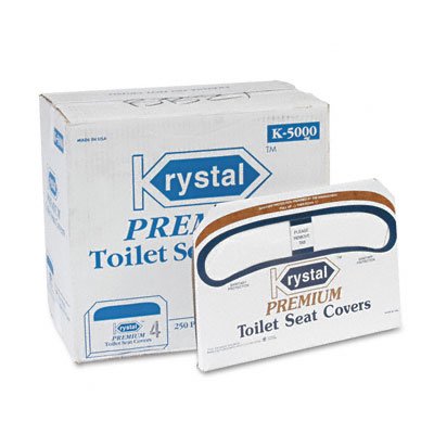 Health Gards Toilet Seat Covers, White, 250 Covers per Pack, 20 Packs/Carton