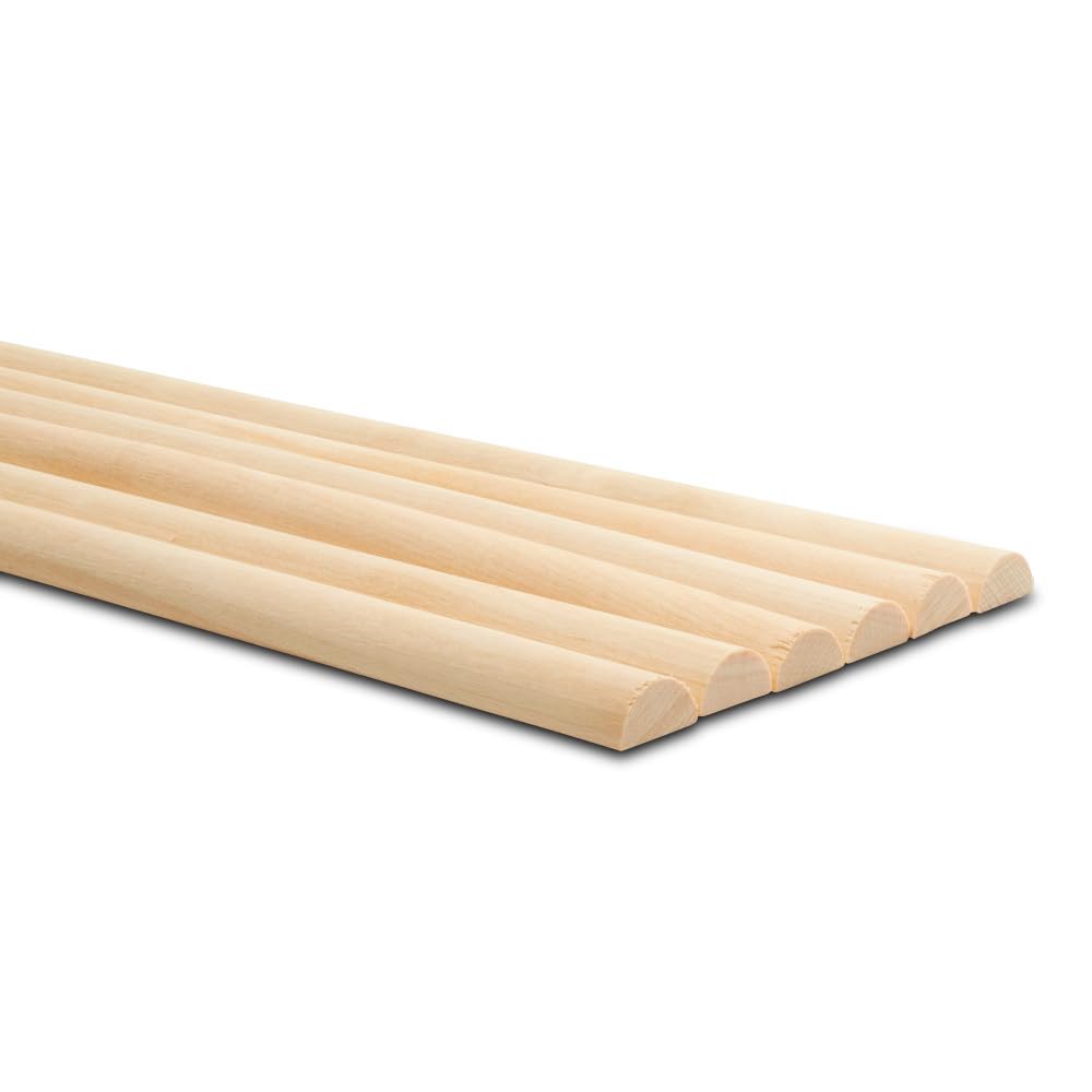 Split Wood Dowels - 36" x 1" (Pack of 5) -8