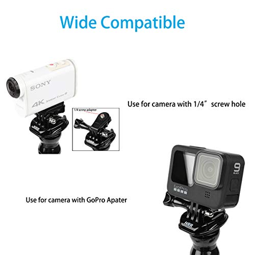 Pellking Jaws Flex Clamp Smartphone Mount With Adjustable Gooseneck（19 Sections） Compatible With Iphone Samsung,And Gopro Hero 10,9,8,7,6,5,4,, 3+, 2, 1, Dji Osmo Action Akaso Camera Mounts #TOP6