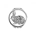 Cute Fat Rabbits Animal Portrait Sketch Hand Compact Mirror Round Portable Pocket Glass