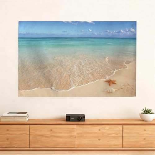 AMOPEIR Summer Beach TV Dust Cover for 32