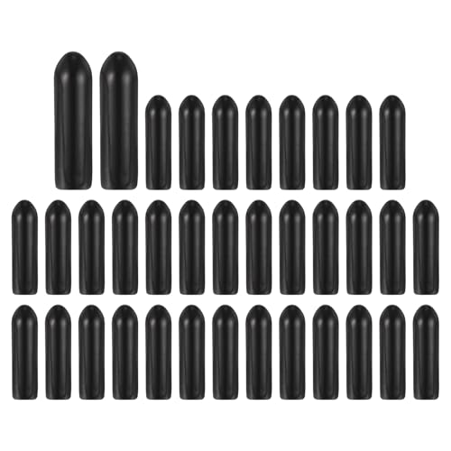 MECCANIXITY 208 pc bouchons caoutchouc 3mm, noir