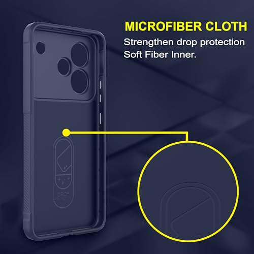 Image of Zapcase Back Case Cover for Realme P4 5G | Compatible for Realme P4 5G Back Cover | Liquid Silicon Magic Case with Camera Protection | Sapphire