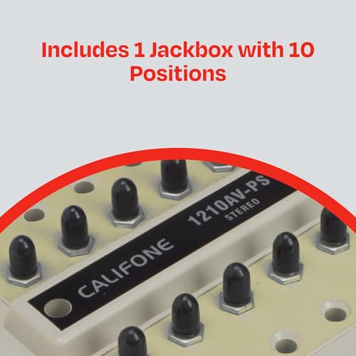 Califone 1210AVPS jackbox con 10 posiciones y control de volumen miniatura 4