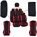 KKmoon 9pcs Fundas Asientos Coche Universales para Delanteros y Traseros,Cubierta Asientos Transpirables...