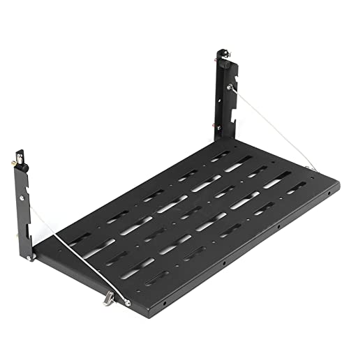 LUCKDANO Mesa Plegable para Puerta Trasera, Estante de Almacenamiento de Aleación de Aluminio con Fácil Instalación, Construida para JK 2007 2017