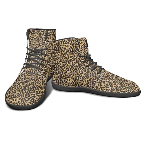 Image of Fashion Print Womens Mens High Top Barefoot Sneakers Flat Shoes