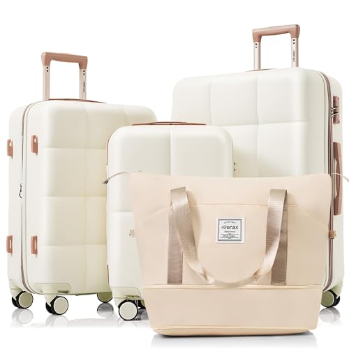 Hardshell Suitcase with Cup Holder Luggage Set for Women with Travel Bag