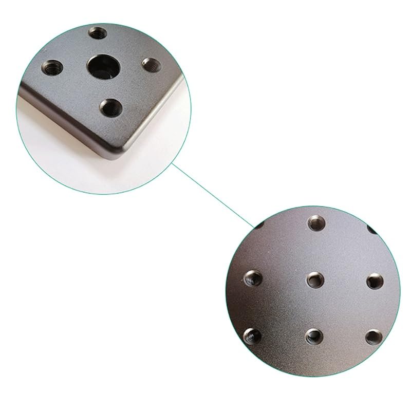 Piastra piatta ottica ad alta precisione, 400 x 400 x 13 mm, per uso in laboratorio, basetta sperimentale in alluminio con filettatura M6 per misurazioni accurate