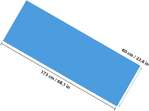 Miniatura 2 de TOYANDONA Portable EVA Yoga Mat Blue Non-slip Fitness Mat for Hot Yoga Aerobic Exercise Lightweight Cushioned Support for Joints and Stretching