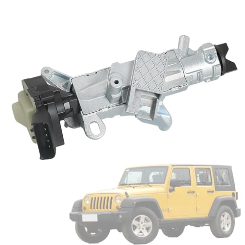 Ignition Lock Cylinder Housing Steering Column Switch Fit for Jeep Liberty Patriot Wrangler Compass, Dodge Caliber Nitro Avenger, Chrysler Pacifica PT Cruiser 200, Replace# 68054822AB 05057297AJ