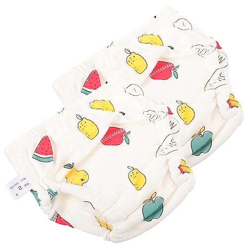 Homoyoyo 2piezas Pantalones De Entrenamiento Para Bebés De De Algodón Lavables Reutilizables Tipo Braguita Para Aprendizaje De De Baño
