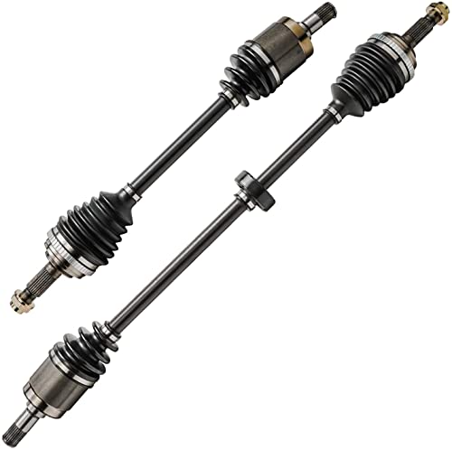 Image of Detroit Axle - Front 2pc CV Axles for 92-00 Honda Civic, 97-00 Acura EL, 2 CV Axle Shafts Assembly 1992 1993 1994 1995 1996 1997 1998 1999 2000 Replacement