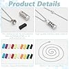 WEBEEDY 2 Styles Essential Oil Diffuser Necklaces with 20 Refill Pads for Women Men, Stainless Steel Aromatherapy Pendant Necklaces Jewelry Gift for Christmas Valentine's Day Mother's Day Birthday #2