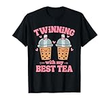 Photo Gallery twinning with my best tea funny bestie matching girls gifts maglietta Photo Gallery twinning with my best tea funny bestie matching girls gifts maglietta