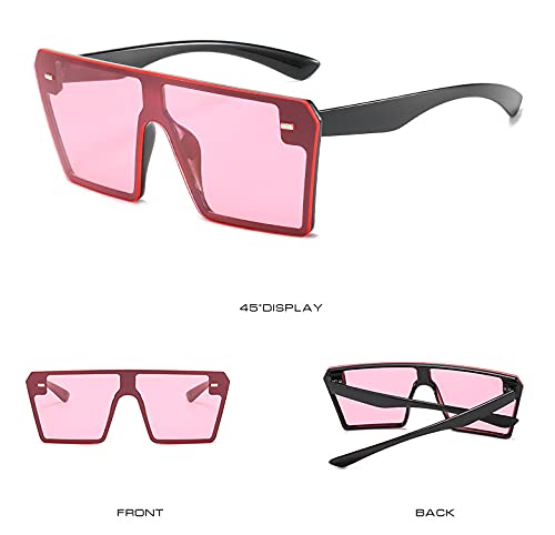 Oversized Square Sunglasses 70s Sunglasses Vintage Retro Sunglasses for Men and Women UV 4002