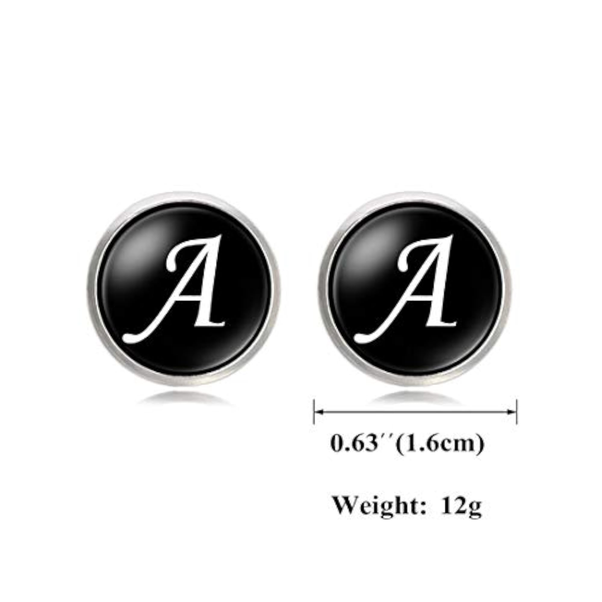 Men's Exclusive Alphabet A Stainless Steel Statement Cufflinks