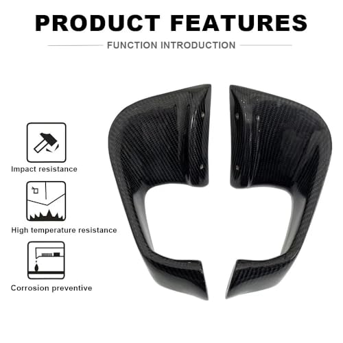 Ailerons latéraux pour YZF-R1 en carbone look fixe - 3