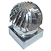 Fumaiolo Radiante Eolico Zincato Base Quadra (42X42Cm) - 3