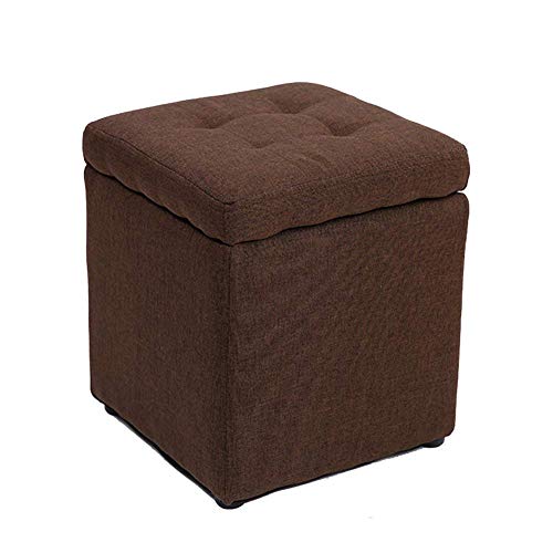 Tabouret à langer en bois massif marron pour optimiser l'entrée