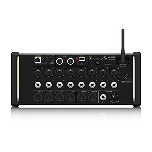 Behringer X Air XR16 Tablet-Controlled Digital Mixer, Black
