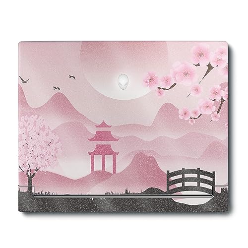 Image of MightySkins Glossy Glitter Skin Compatible with Alienware X16 R1 (2023) Full Wrap Kit - Cherry Blossom Dream | Protective, Durable High-Gloss Glitter Finish | Easy to Apply | Made in The USA