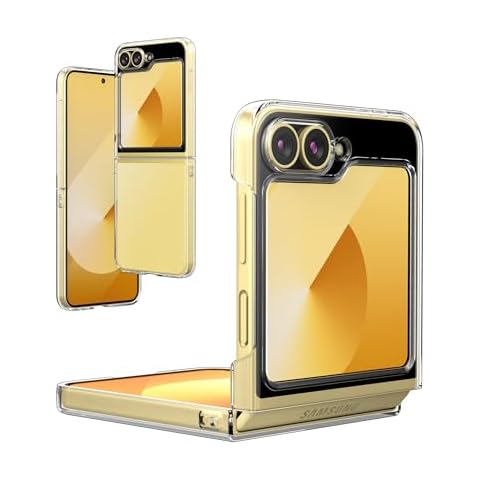 Foluu Case for Samsung Galaxy Z Flip 6, Galaxy Z Flip 6 Phone Case Clear, Slim Fit Hard PC Back Bumper Protective Shockproof Scratch Resistant Case for Samsung Galaxy Z Flip6 5G 2024 (Crystal Clear) Cover