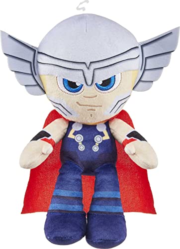 Marvel Plush Character Figure, 8-inch Thor Super Hero Soft Doll,