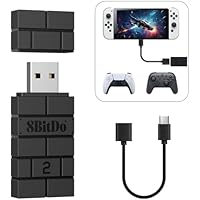 8BitDo USB Wireless Adapter 2, Adaptador Bluetooth para Sistema
