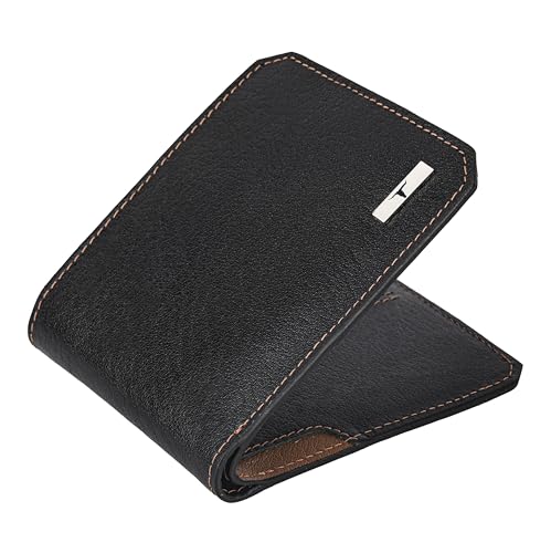 Image of URBAN FOREST Tyson Black /Cognac Leather Wallet for Men