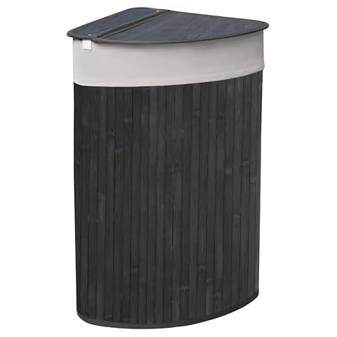 KNIGHT 57L Bamboo Corner Laundry Hamper Cover