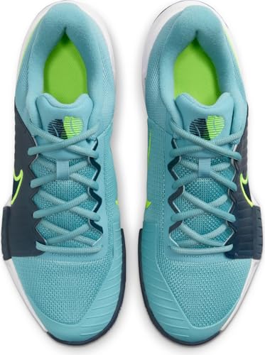 Nike Zoom GP Challenge Pro Men's Clay Court Tennis Shoes (FJ7767-401, Denim Turquoise/Volt/Armory Navy) Size 134