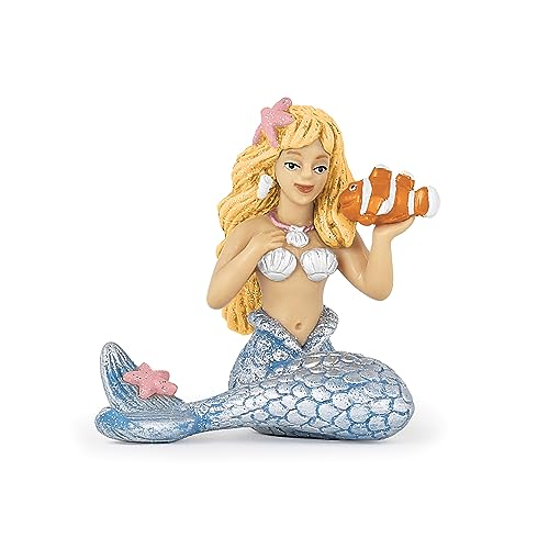 Papo 39107 Meerjungfrau Silbern, Spiel, Unisex-Kinder, Mehrfarbig