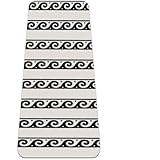 Eslifey - Alfombrilla de yoga con diseño de ondas griegas, para yoga, estiramiento, entrenamiento cardiovascular