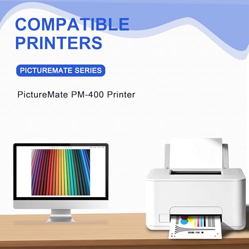 Image of High Yield 320 Ink Cartridge T320 Ink Remanufactured Compatible with PictureMate PM-400 Printer PM 400 Photo Printer Ink(1PK,BKCMY)