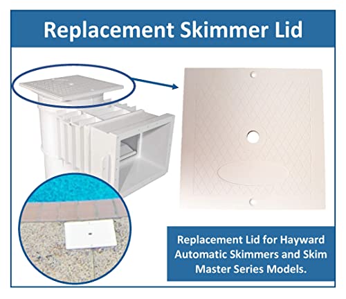 Jsp Manufacturing 10 Inch Square Skimmer Deck Cover 10"X10" Lid Replacement For Hayward Spx1082E Sp1082 (1, White) #TOP5