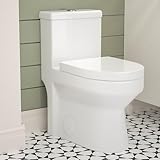 DeerValley Small One-Piece Toilet DV-1F52812 (White, 12'' Rough-In)