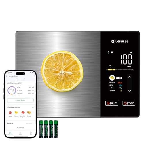 Food Scale with Nutritional Calculator, Smart Digital Kitchen Scale for Weight Loss, App with...