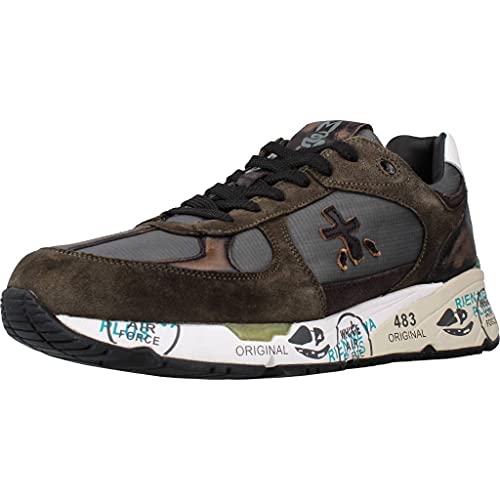 CAMOSCIO PREMIATA Mase 4005 Sneaker Uomo in Pelle CAMOSCIO Verde Green, 41