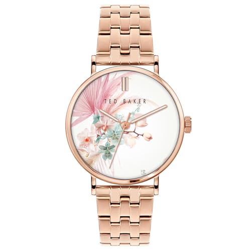 Montre femme Ted Baker or rose en acier inoxydable 18mm