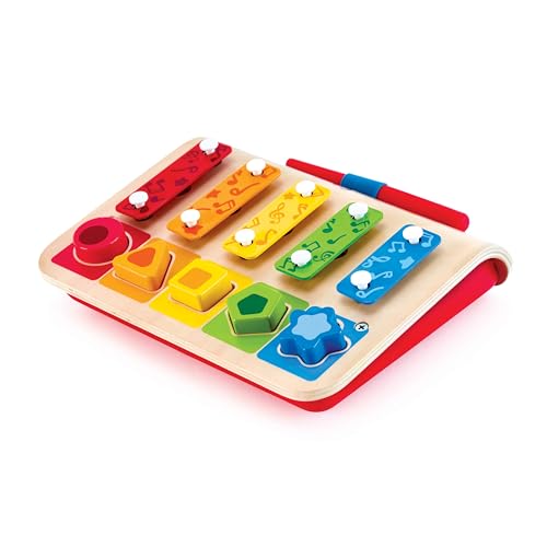 Hape Xylophon-Piano mit Farben- und Formensortierfunktion aus Holz,...